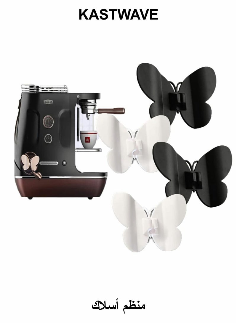 KASTWAVE Cord Holder, 4 Pcs Cord Wrap erfly Power Cord Holder, Silicone Cord Keeper, Cord Shortener, Cord Organizer For Kitchen Aid Cable Organizer - Image 1