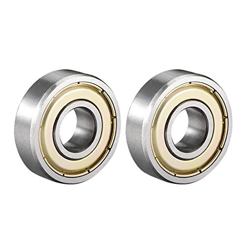 uxcell 6000ZZ Ball Bearing 10mm x 26mm x 8mm Double Shielded 6000-2Z 80100 Deep Groove Bearings High Carbon Steel Z1 (Pack of 2) - Image 1