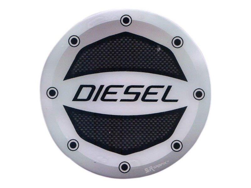 Ramanta® Reflective Black Diesel Decal/Sticker for Car Fuel Lid Compatible for Grand i10 (Sticker Size: 10cm X 10cm) (Pack of 1) - Image 5