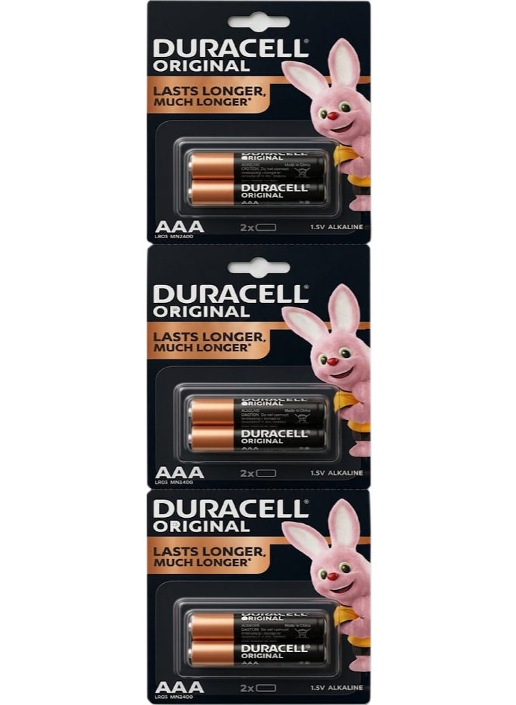 Duracell 6 Piece AAA 1.5V Alkaline Battery - Image 1