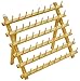 ThreadNanny Hard Birchwood 60 Spool Thread Rack Organizer for Sewing Quilting Embroidery Spools and Mini Cones - Image 2