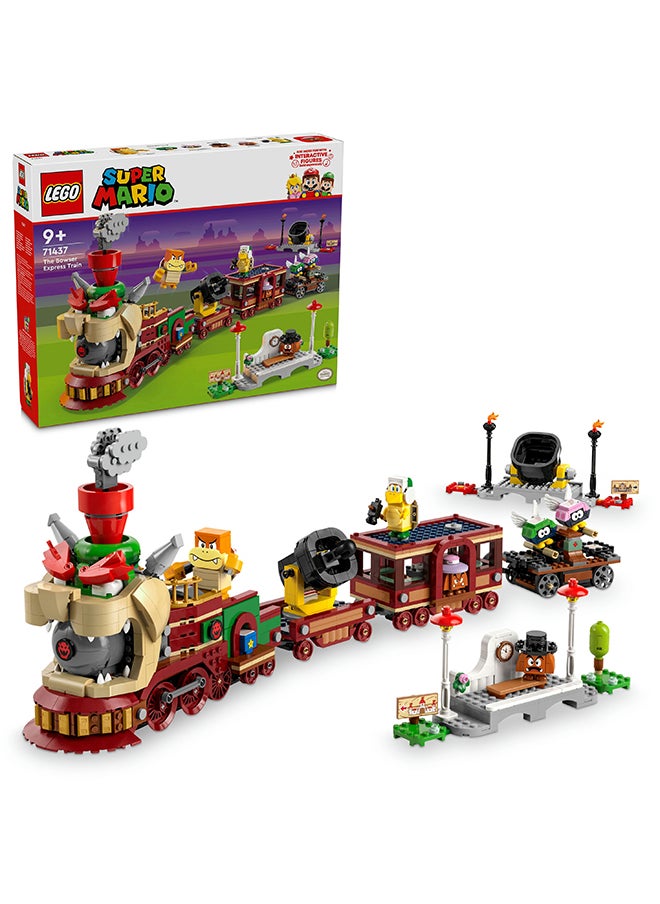 LEGO - Super Mario The Bowser Express Train Toy, Adventure Playset For Kids, A Hammer Bro, A Boom Boom, 2 Goombas, 2 Para-Biddybuds, Gift For Boys, Girls And Gamers 71437 (1392 Pieces) - Image 1