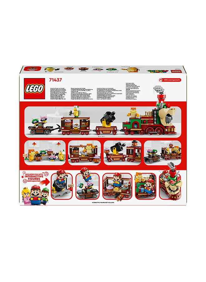 LEGO - Super Mario The Bowser Express Train Toy, Adventure Playset For Kids, A Hammer Bro, A Boom Boom, 2 Goombas, 2 Para-Biddybuds, Gift For Boys, Girls And Gamers 71437 (1392 Pieces) - Image 1