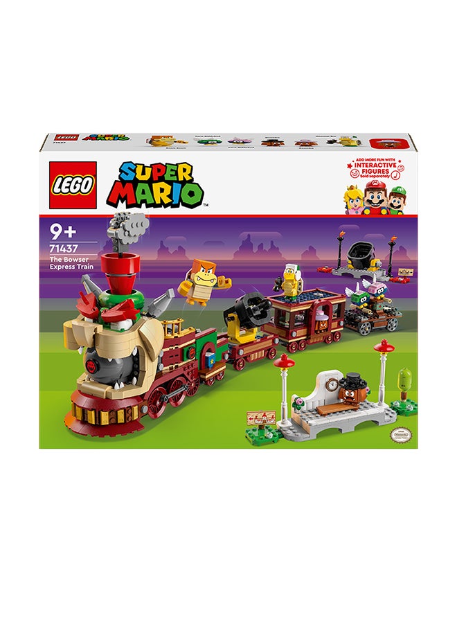 LEGO - Super Mario The Bowser Express Train Toy, Adventure Playset For Kids, A Hammer Bro, A Boom Boom, 2 Goombas, 2 Para-Biddybuds, Gift For Boys, Girls And Gamers 71437 (1392 Pieces) - Image 1