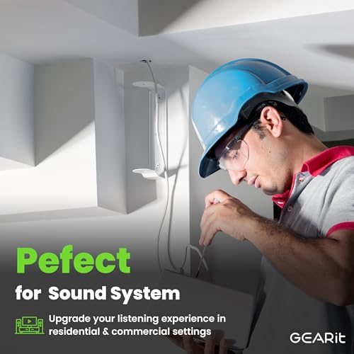 GearIT 12/2 Speaker Wire (100 Feet) 12AWG Gauge - in Wall Audio Speaker Wire Cable / CL2 Rated / 2 Conductors - OFC Oxygen-Free Copper, White 100ft - Image 5