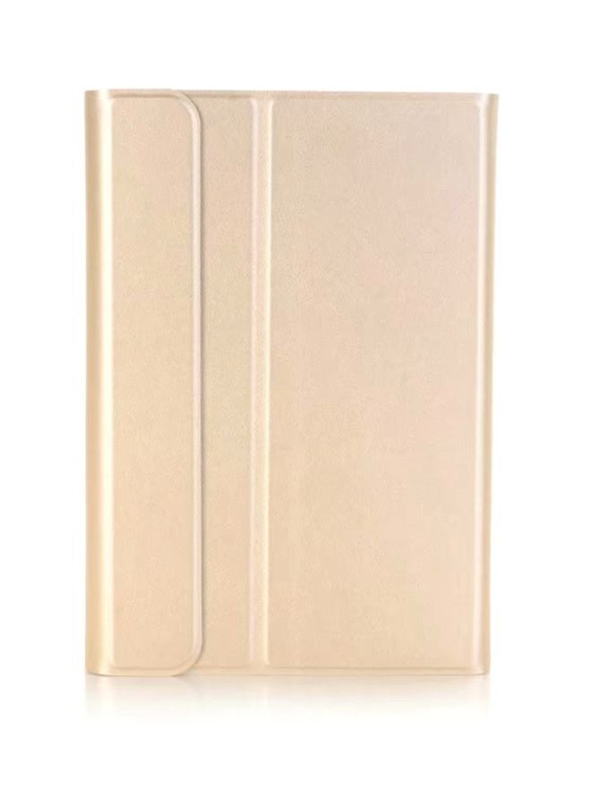 NIBEMINENT Bluetooth Keyboard Holster For Apple iPad Mini 4/5 Gold/White  - Image 5