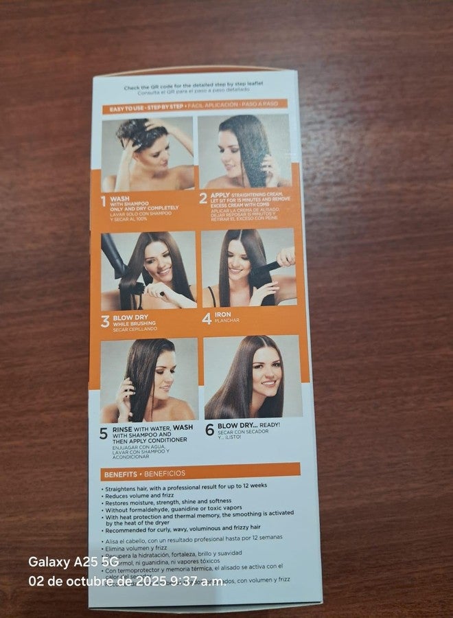 Kativa Brazilian Straightening Kit, 12 Weeks of Home Use Professional Straightening, with Organic Argan Oil, Shea Butter, Keratin & Amino Acids, for Straighter, Softer and Shinier Hair, All Hair Types – Pack of 2 - Image 5