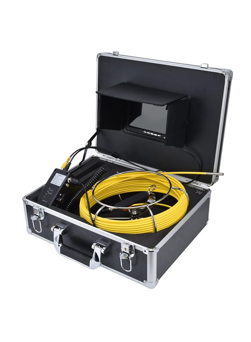 جي جوت كاميرا فحص الأنابيب، 7 بوصة 6.5 مم منظار داخلي لأنابيب المياه، كاميرا فحص الأنابيب، منظار داخلي مقاوم للماء، كاميرا مجاري لفحص خطوط الصرف الصحي، والصرف الصحي، (المملكة المتحدة 20 مترًا/787.4 بوصة) - Image 1