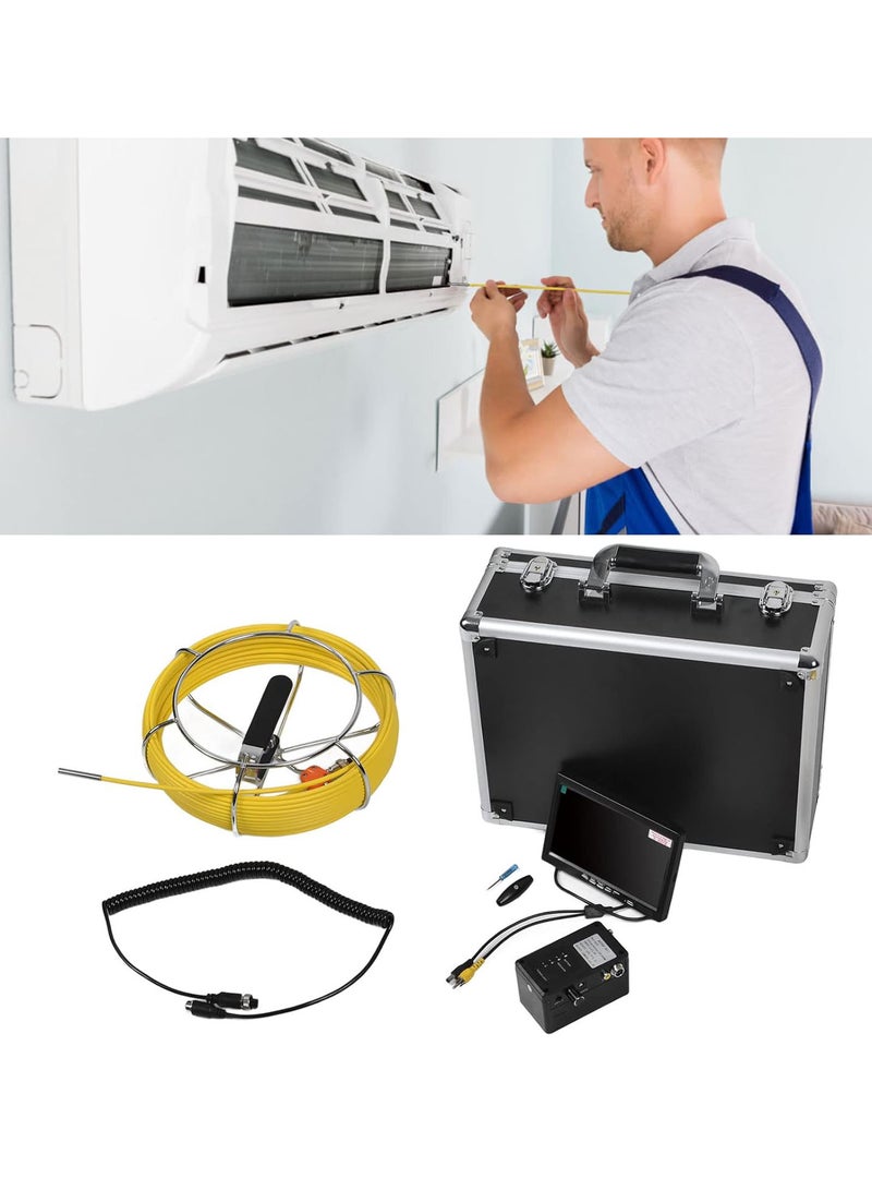 جي جوت كاميرا فحص الأنابيب، 7 بوصة 6.5 مم منظار داخلي لأنابيب المياه، كاميرا فحص الأنابيب، منظار داخلي مقاوم للماء، كاميرا مجاري لفحص خطوط الصرف الصحي، والصرف الصحي، (المملكة المتحدة 20 مترًا/787.4 بوصة) - Image 5