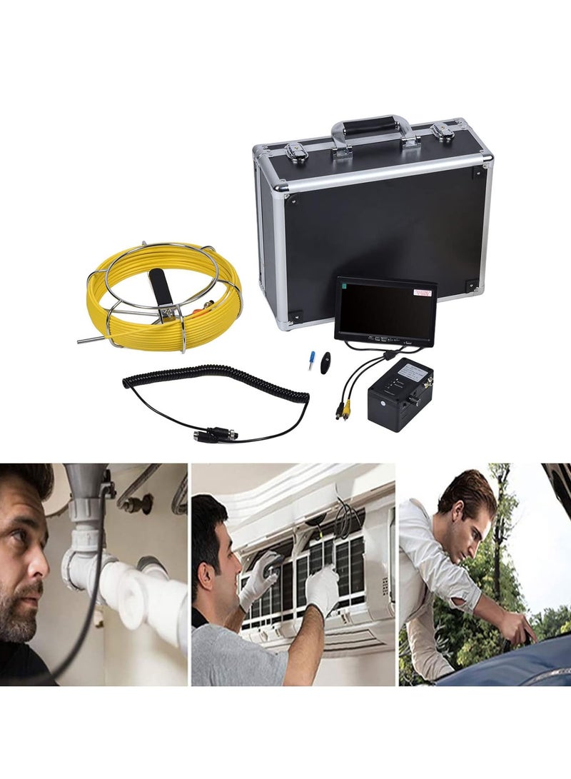جي جوت كاميرا فحص الأنابيب، 7 بوصة 6.5 مم منظار داخلي لأنابيب المياه، كاميرا فحص الأنابيب، منظار داخلي مقاوم للماء، كاميرا مجاري لفحص خطوط الصرف الصحي، والصرف الصحي، (المملكة المتحدة 20 مترًا/787.4 بوصة) - Image 4