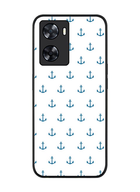 Rugged Black edge case for OnePlus Nord N20 SE Slim fit Soft Case Flexible Rubber Edges Anti Drop TPU Gel Thin Cover - Anchor Blue