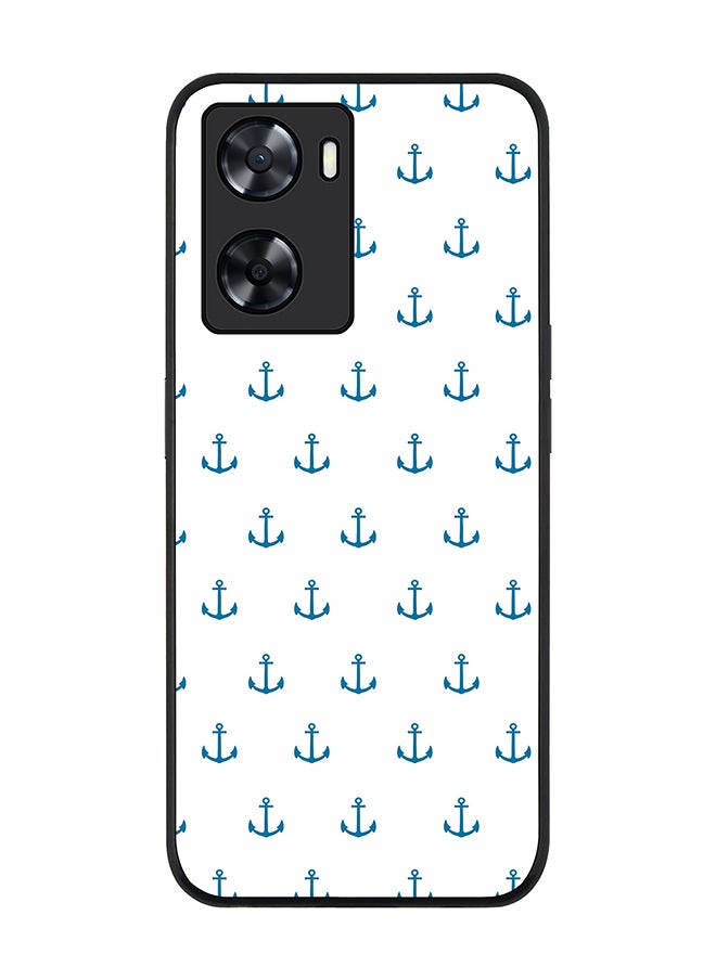 Stylizedd - Rugged Black edge case for OnePlus Nord N20 SE Slim fit Soft Case Flexible Rubber Edges Anti Drop TPU Gel Thin Cover - Anchor Blue - Image 1