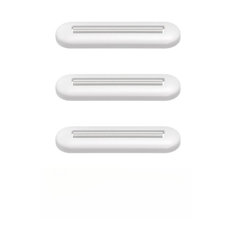 White Manual Toothpaste Squeezer 4pcs Bathroom Hand Cream Facial Cleanser Dispenser - Image 5