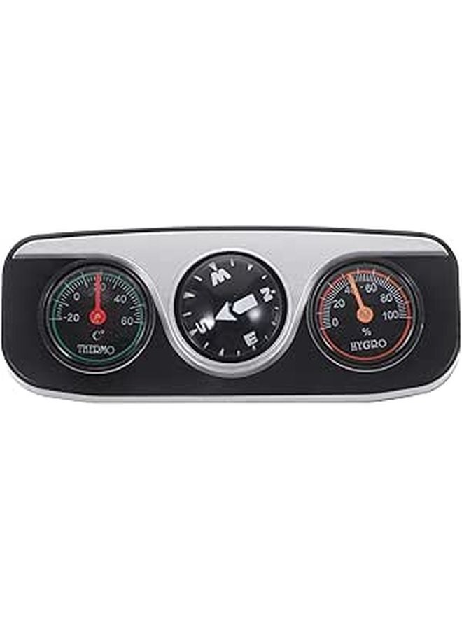 Car Dashboard Compass Thermometer Hygrometer Multifunction Vehicle Ornament - Image 1