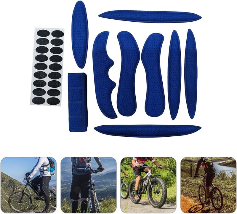 Multi-use detailed build Toyvian 1set Bike Helmet Padding Replacement Sweat Absorbing Protector for Cycling Skating Comfortable Shock Absorbing Liner for Optimal Fit and Safety All-round applied quality - Image 3