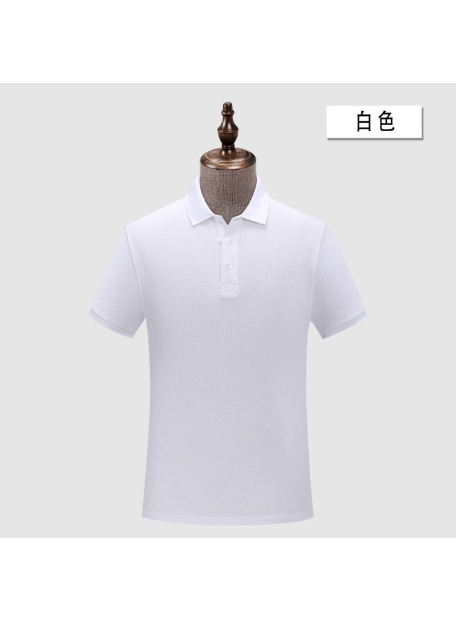 تي شيرت بولو قطن مصنّف فاخر بأكمام قصيرة ملابس عمل - Image 1