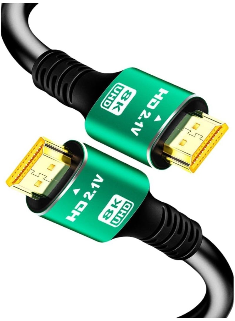 HDMI 8K Cable 1.5M – 2.1 Version, Supports 8K@60Hz, 4K@120Hz, 48Gbps Ultra High Speed, Dolby Atmos & eARC, Compatible with TVs, Monitors, Gaming Consoles - Image 1