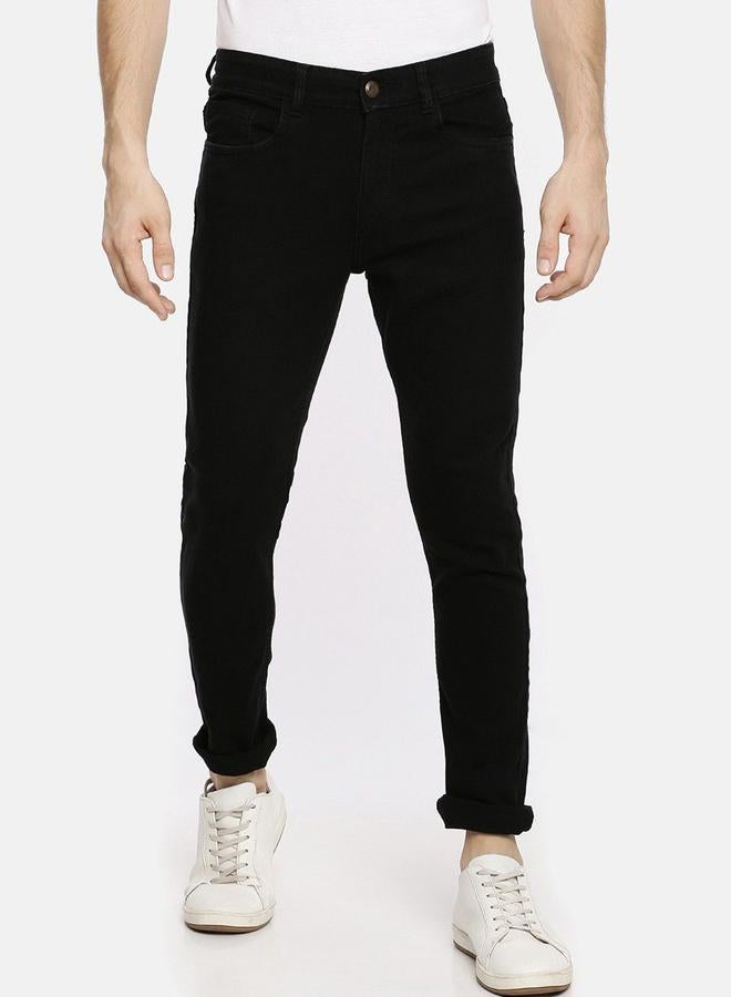 The Indian Garage Co Men Mid Rise Solid Slim Fit Jeans - Image 1