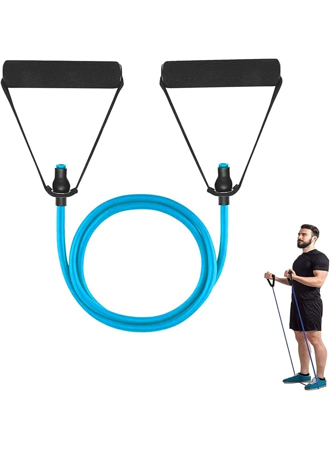 X spring Resistance Bands with Handles Exercise Bands with Comfort Handles Non slip and Durable Resistance Exercise Band Yoga Tension Rope for Resistance Training Home Workouts Physical Therapy - Image 1