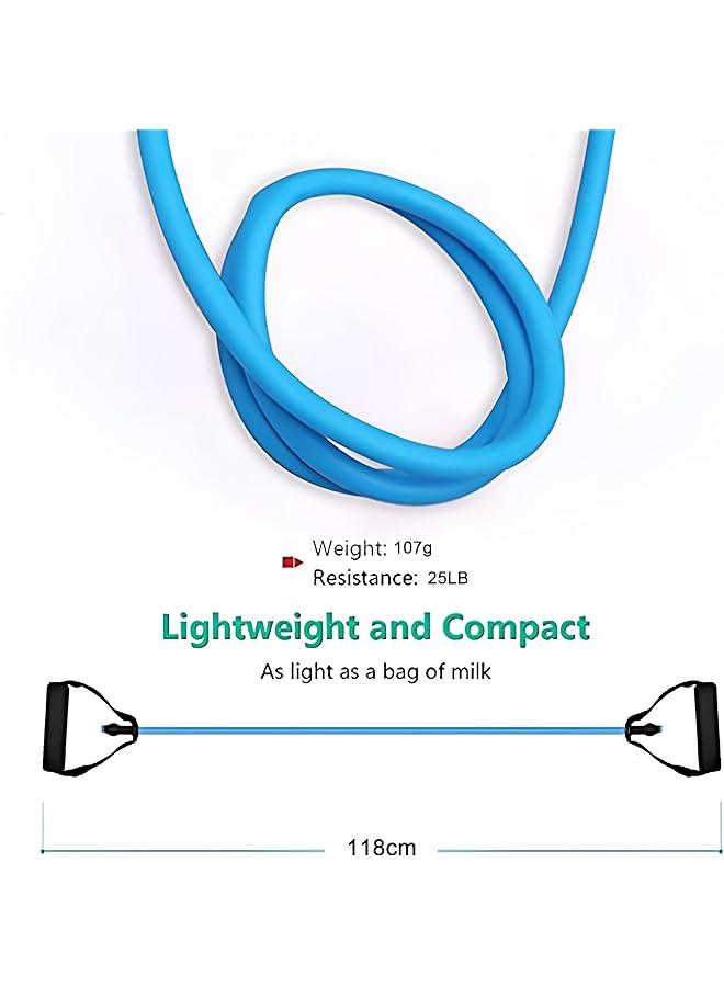 X spring Resistance Bands with Handles Exercise Bands with Comfort Handles Non slip and Durable Resistance Exercise Band Yoga Tension Rope for Resistance Training Home Workouts Physical Therapy - Image 5