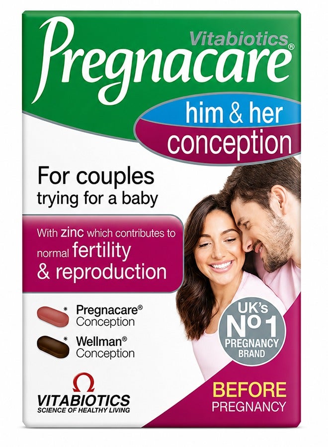 Vitabiotics Pregnacare Him And Her Conception 60 Tablets - Image 1