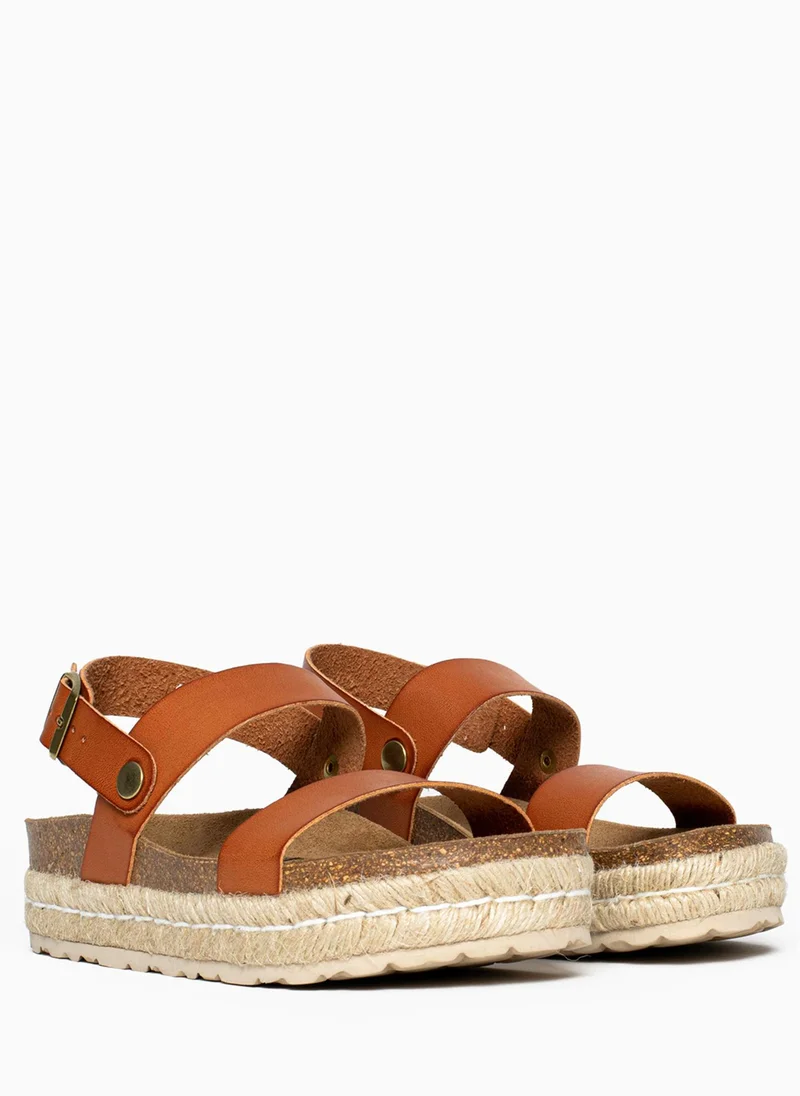 BAYTON Whyalla Double Strap Platform Sandals