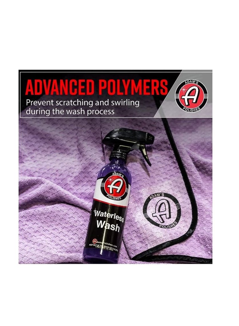 Adam's Polishes Adam's Waterless Wash (2-Pack) - Car Cleaning Car Wash Spray for Car Detailing | Safe Ultra Slick Lubricating Formula for Car, Boat, Motorcycle, RV | No Garden Hose, Wash Soap, or Foam Cannon Needed…  - Image 4