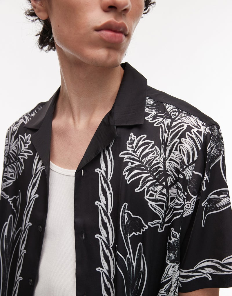 TOPMAN Printed Short Sleeve Shirt - Image 3