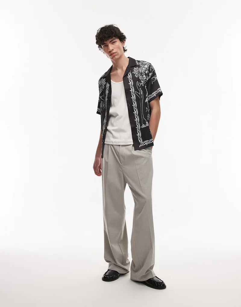 TOPMAN  Printed Short Sleeve Shirt for Men | Best Price UAE
