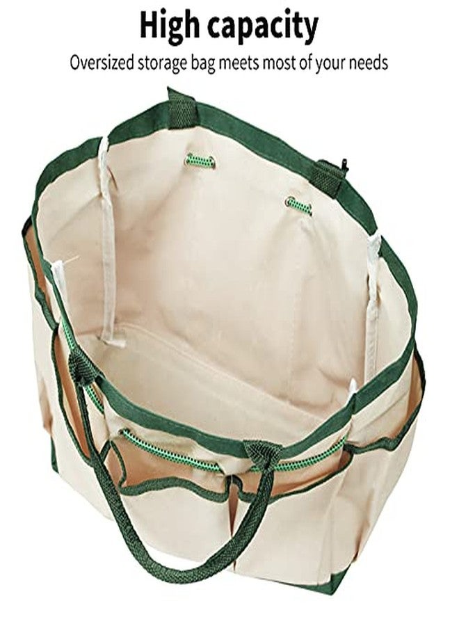 Fdit Garden Tote Bag, Single?Layer Garden Tote Bag Gardening Pruning Tool Storage Oxford Cloth Bag Heavy Duty Tool Storage - Image 3