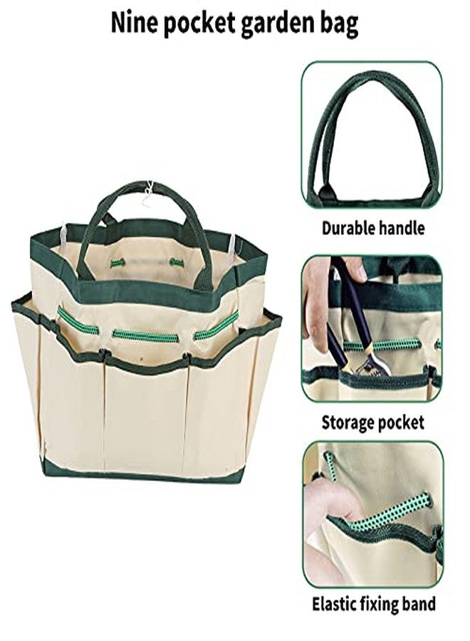 Fdit Garden Tote Bag, Single?Layer Garden Tote Bag Gardening Pruning Tool Storage Oxford Cloth Bag Heavy Duty Tool Storage - Image 4