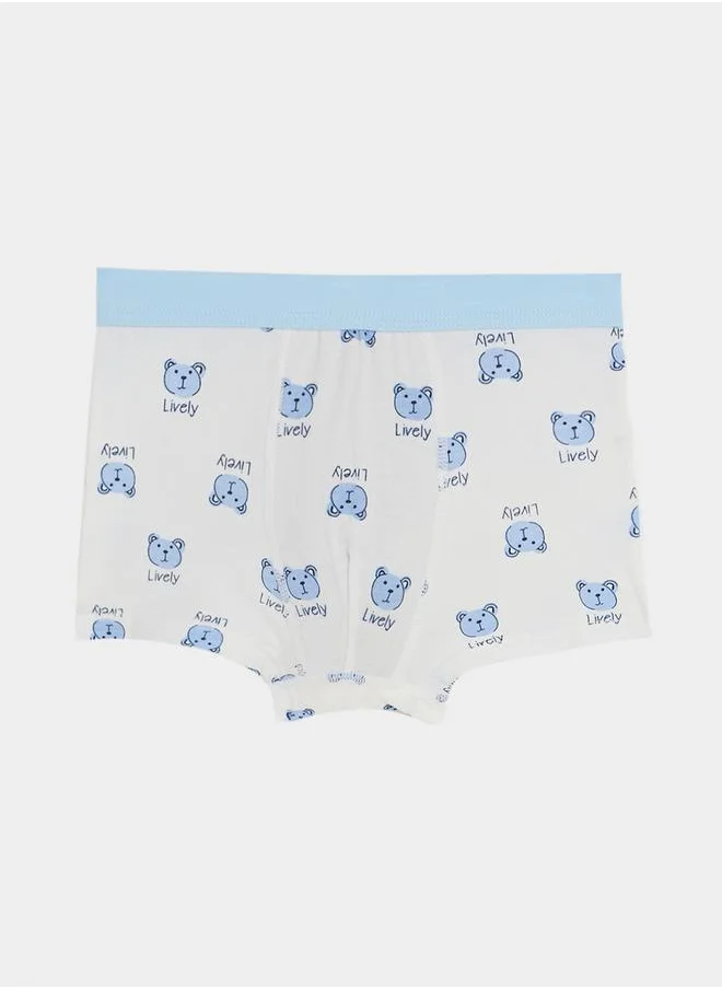 Styli Pack of 4 - Whale & Bear Print Briefs