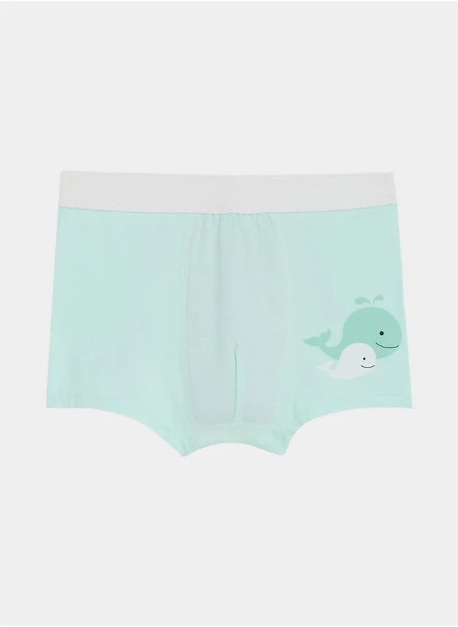 Styli Pack of 4 - Whale & Bear Print Briefs