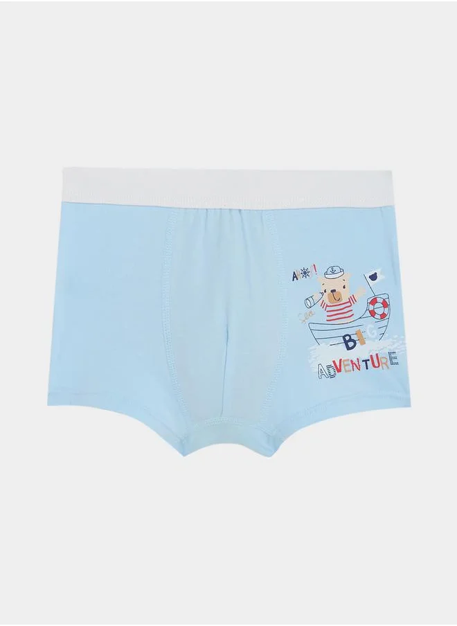 Styli Pack of 4 - Whale & Bear Print Briefs