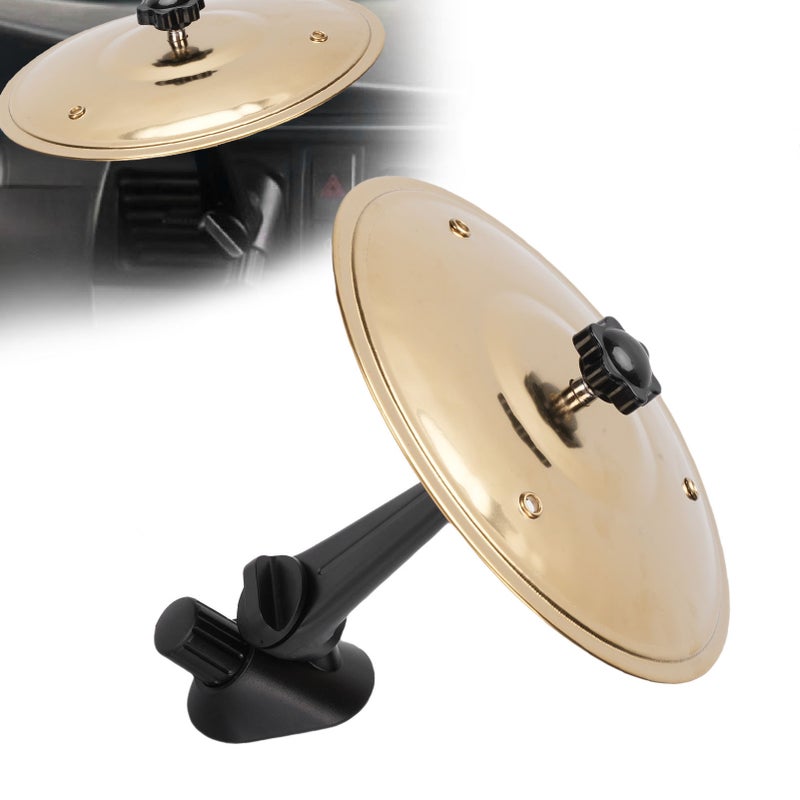 مزيل أزمة الحوادث (Car Crash Cymbal) قوطرة صغيرة للمركبات — ملحقات ممتعة وعملية صغيرة لمحجر التهوية أو لوحة التحكم — لون فضي - Image 5