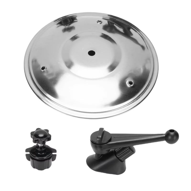 مزيل أزمة الحوادث (Car Crash Cymbal) قوطرة صغيرة للمركبات — ملحقات ممتعة وعملية صغيرة لمحجر التهوية أو لوحة التحكم — لون فضي - Image 3