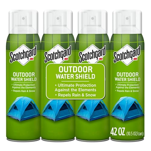 Scotchgard Outdoor Water Shield Fabric Spray, Water Repellent Spray for Spring and Summer Outdoor Gear and Patio Furniture, Fabric Spray for Outdoor Items, 42 Ounces (4 Cans) - Image 1