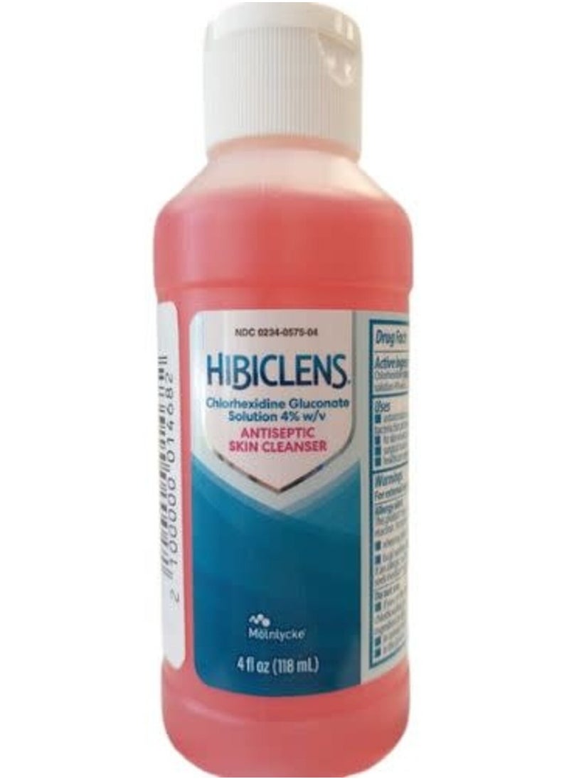 hibiclens - صابون ومطهر للبشرة مضاد للميكروبات ومطهر - 4 أونصة - للمنزل والمستشفى - 4% CHG  - Image 1