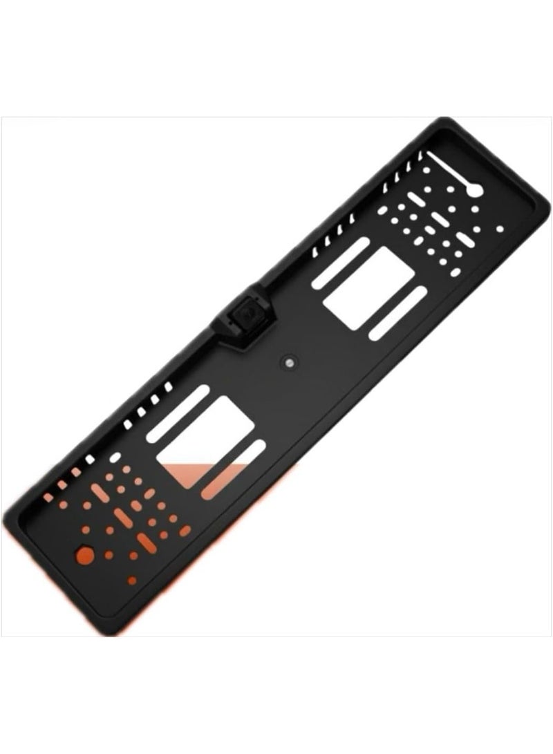 Car Plate Camera, MB-9488BK Black License Plate Frame, European Style Number Plate Holder - Image 1