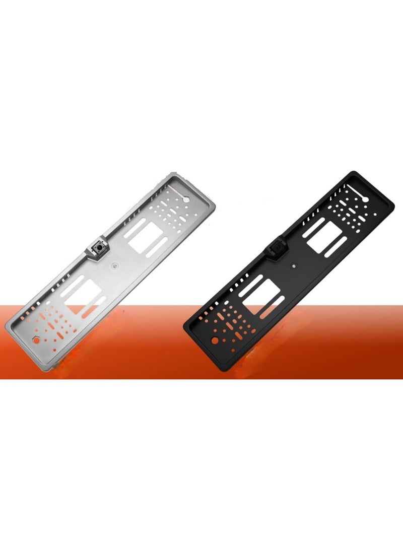 Car Plate Camera, MB-9488BK Black License Plate Frame, European Style Number Plate Holder - Image 2