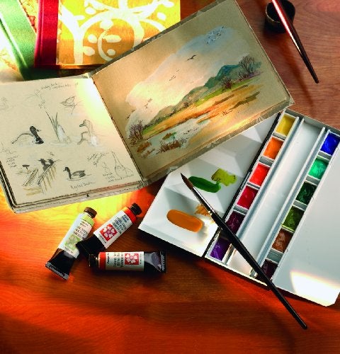 DANIEL SMITH Extra Fine Watercolor Stick 12ml Paint Tube Quinacridone Sienna Model 284670023 - Image 3