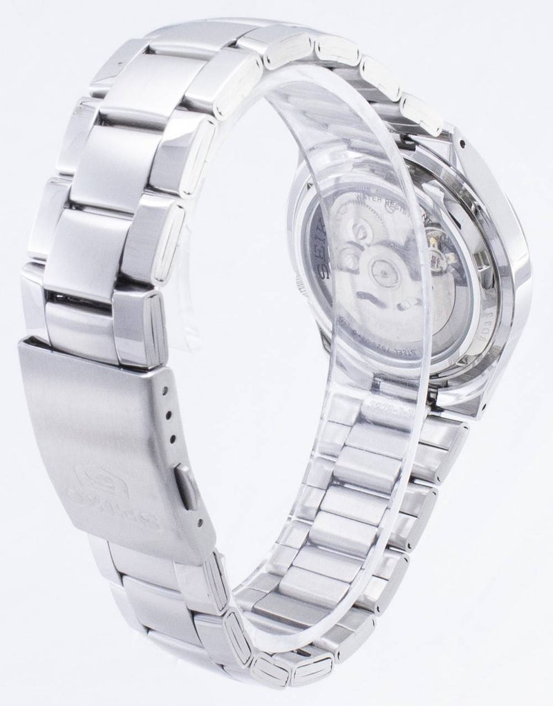 Seiko 5 Automatic 21 Jewels Stainless Steel Gray Dial SNK621K1 Analog Mens Watch - Image 4