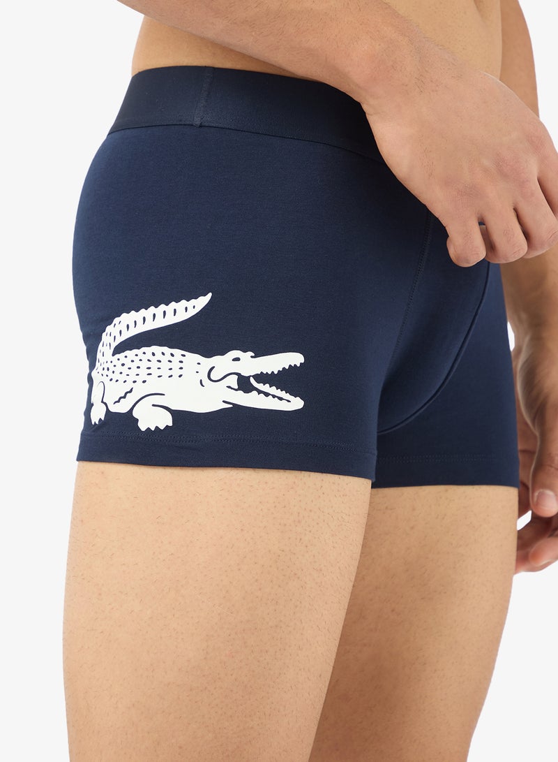 LACOSTE 3-Pack Printed Stretch Cotton Trunks - Image 5