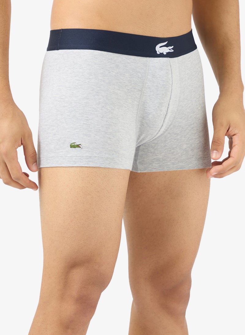 LACOSTE 3-Pack Printed Stretch Cotton Trunks - Image 3