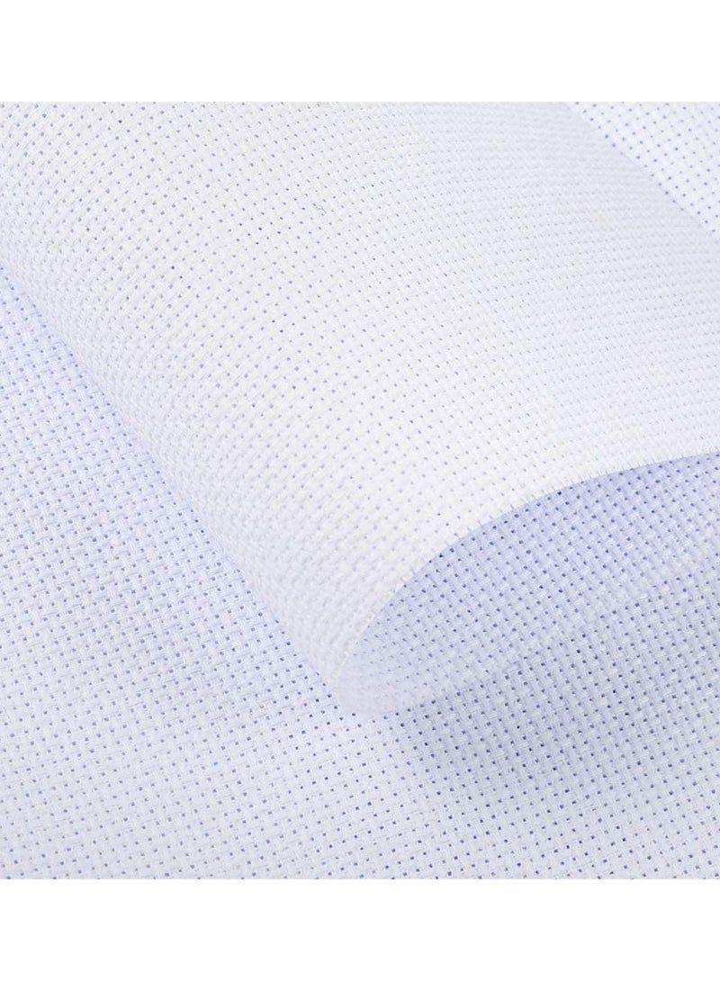 Generic Embroidery Cloth 7 Pieces Aida Cloth 14 Count Cross Stitch Fabric Embroidery Cloth Decoration White Classic 12 by 18 Inch  - Image 5