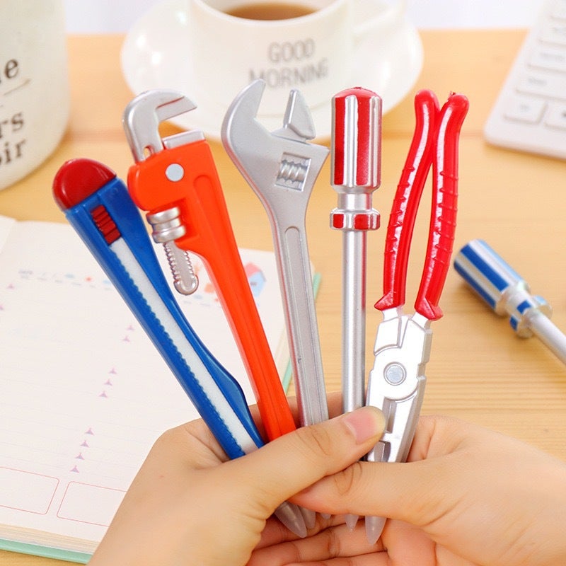 Creative Stationery Personality Pen Hardware Tools Ballpoint Pen Black Primary School Students Learning Stationery Prizes Gift Pen - Image 1