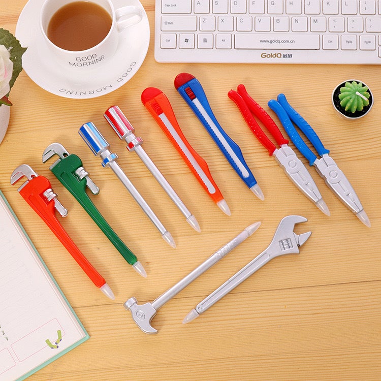 Creative Stationery Personality Pen Hardware Tools Ballpoint Pen Black Primary School Students Learning Stationery Prizes Gift Pen - Image 2