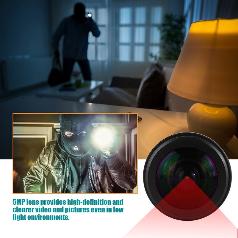 1.56mm 180° Wide Angle 5MP HD Fisheye Board Lens for CCTV Surveillance Camera - Image 2