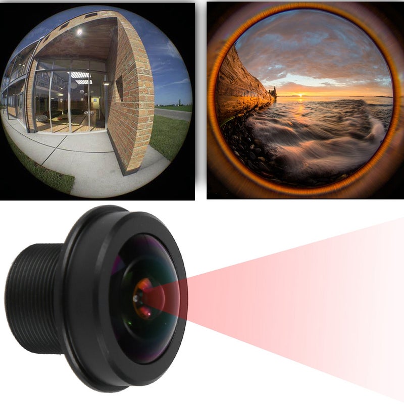 1.56mm 180° Wide Angle 5MP HD Fisheye Board Lens for CCTV Surveillance Camera - Image 1