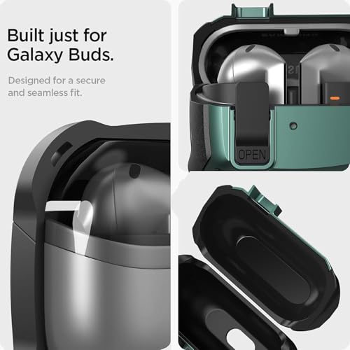 Meyaar Case Cover Compatible with Samsung Galaxy Buds 3 Pro/Buds 3 [Secure Lock] Cover Case for Galaxy Buds 3 & 3 Pro (2024) TPU | (Green) - Image 3